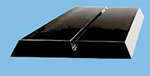 P100B8 - Black Acrylic Base 2" x 8" Holder ONLY
