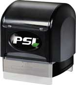 PSI-4141 Pre-inked Stamp; Impression Area 1-5/8" x 1-5/8", similar to Trodat