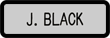 NB-64350 - Framed Engraved Name Badge 1" x 3"