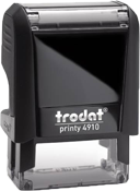 Trodat 4910 Self-Inking Stamp Impression Size: 3/8" X 1-1/32"

One Line of Custom Text or Artwork.
