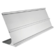 Double Metal Desk Easel, Silver 2" x 10" Holder ONLY
2" x 10" top slot
1-1/2" x 10 bottom slot