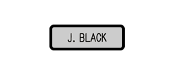 NB-64355 - Framed Engraved Name Badge 1-1/2" x 3"